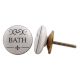 Bath Flat Ceramic Cabinet Knob
